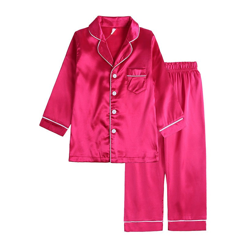 SUENTA Seiden-Pyjama-Set Luxuriöses Komfort weiche Berührung Haut Rosa Lang