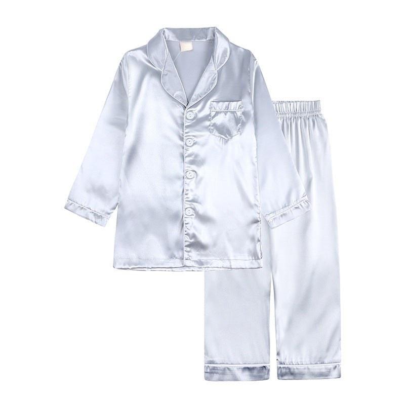 SUENTA Seiden-Pyjama-Set Luxuriöses Komfort weiche Berührung Haut Weiß Lang