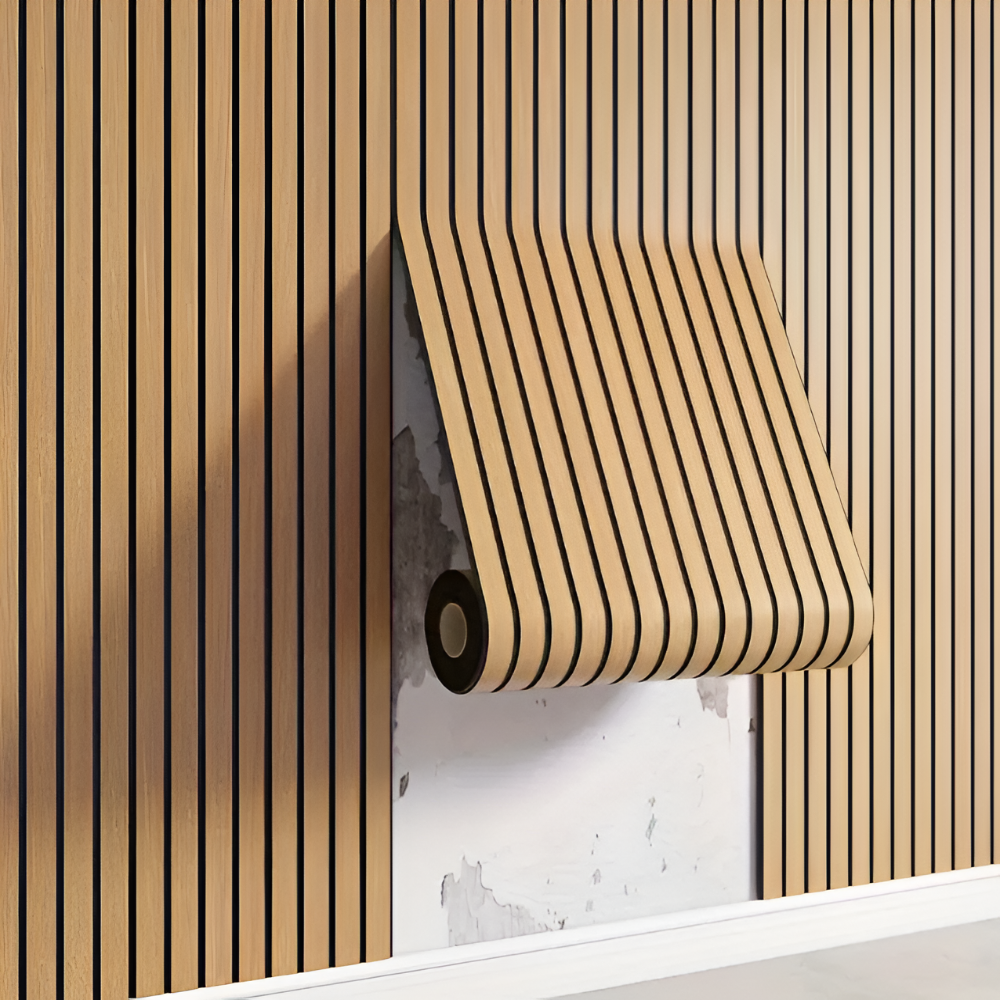 SUENTA Selbstklebende 3D-Holz-Wandpaneele Für Moderne Innenräume