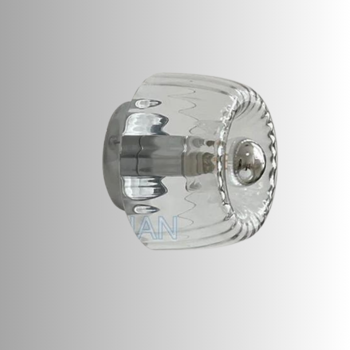 SUENTA Skandinavische Bauhaus-Wandlampe Silber