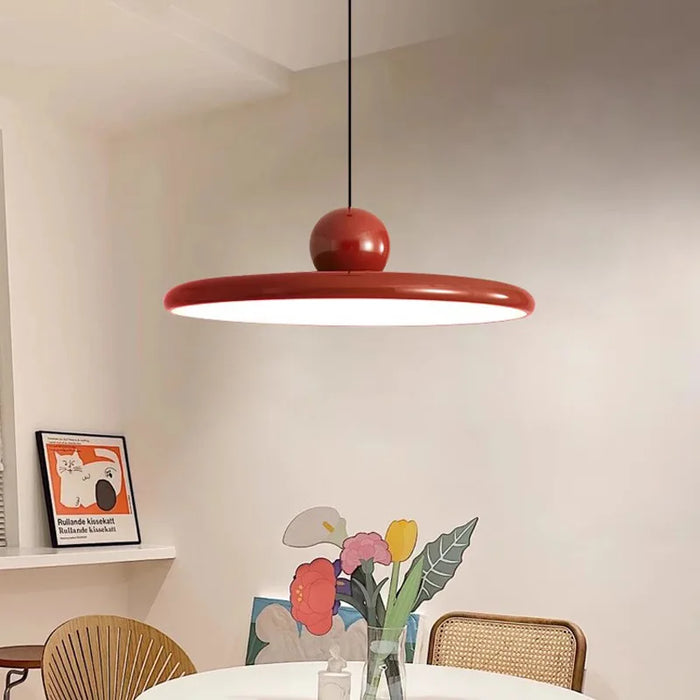 SUENTA Skandinavische Glaslampe im Bauhaus-Stil Rot