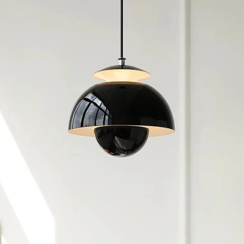 SUENTA Skandinavische Modern Led Pendelleuchten Licht Weiß 30 cm Schwarz