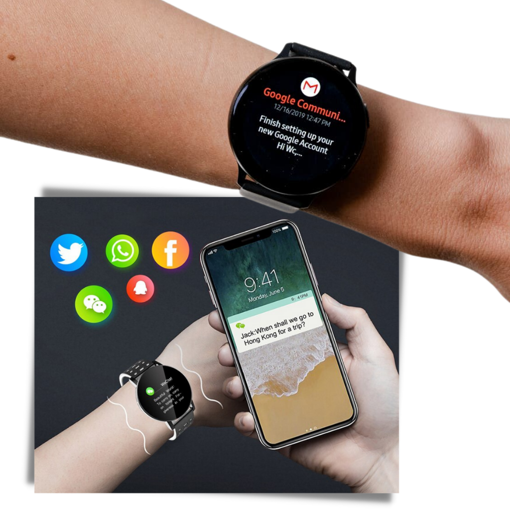 SUENTA Smartwatch Wasserdichte Fitness- und Schlafüberwachung IP67