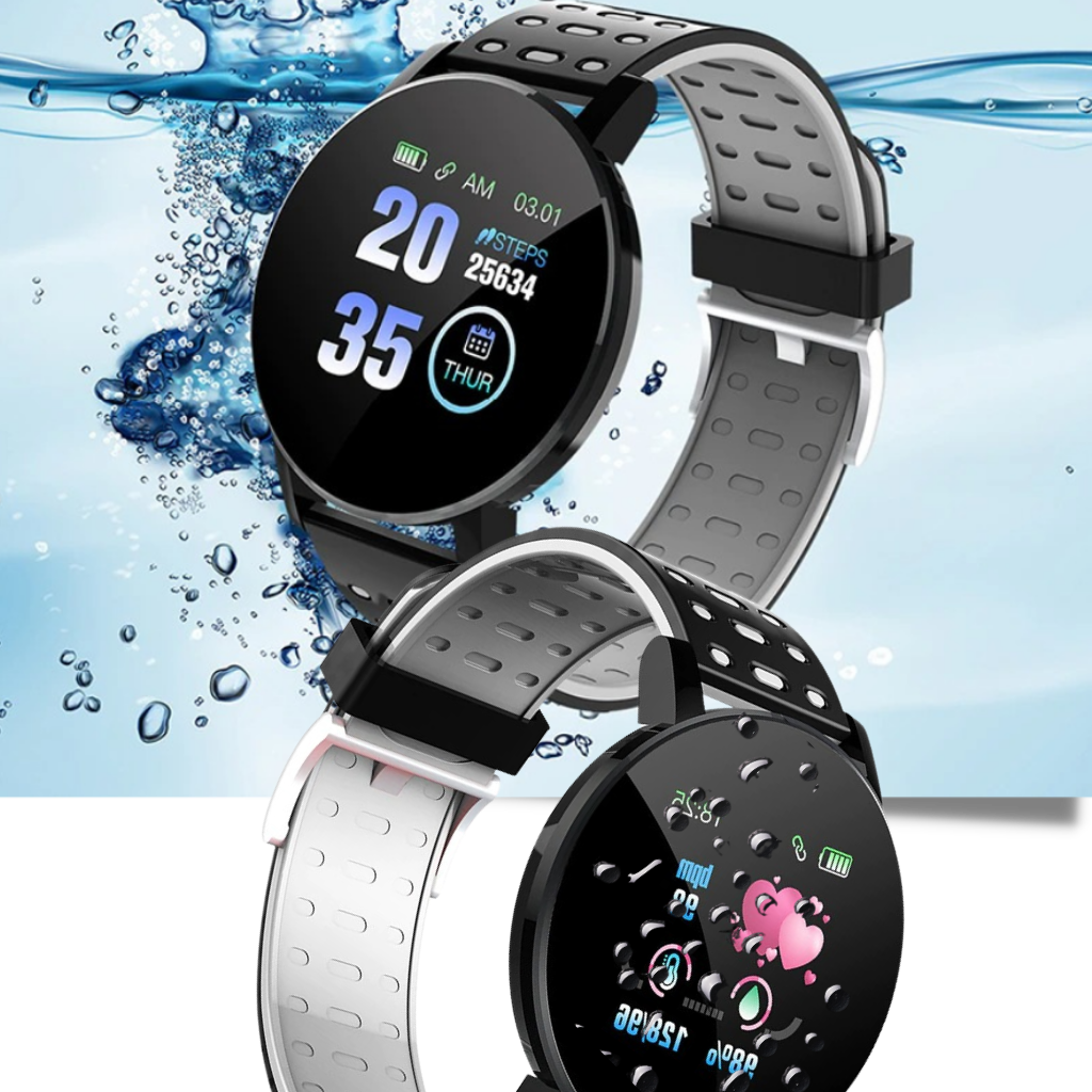 SUENTA Smartwatch Wasserdichte Fitness- und Schlafüberwachung IP67