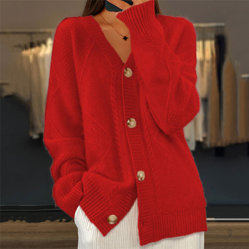 Bersh | Chaqueta de punto cómoda para mujer con mangas largas