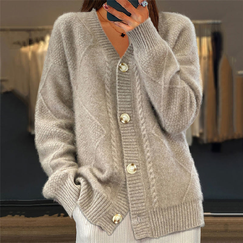 Bersh | Chaqueta de punto cómoda para mujer con mangas largas