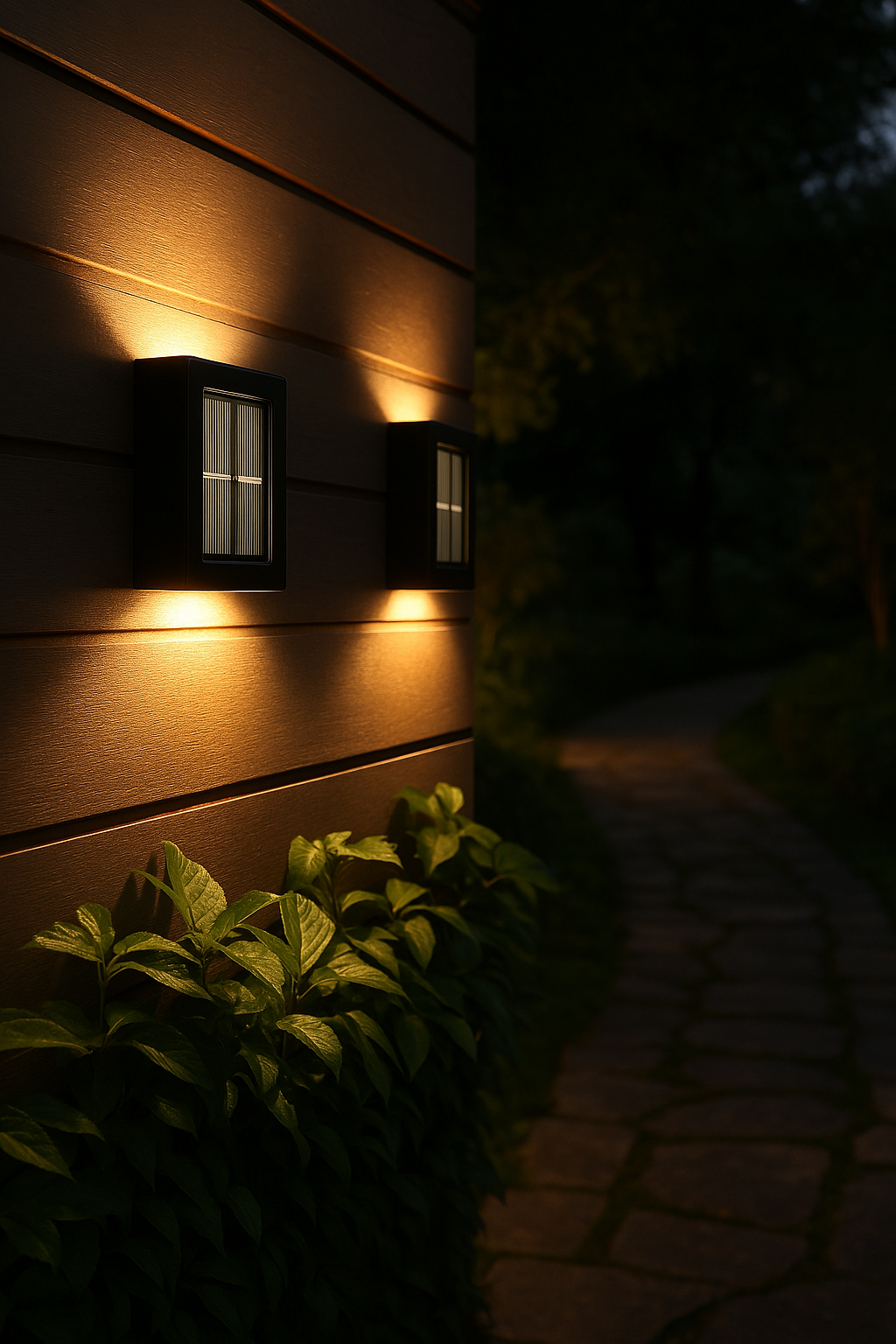 SUENTA SolarGlow - LED Solar Wandlampen – Kabellos, Wetterfest & Stimmungsvolles Licht für Außenbereiche
