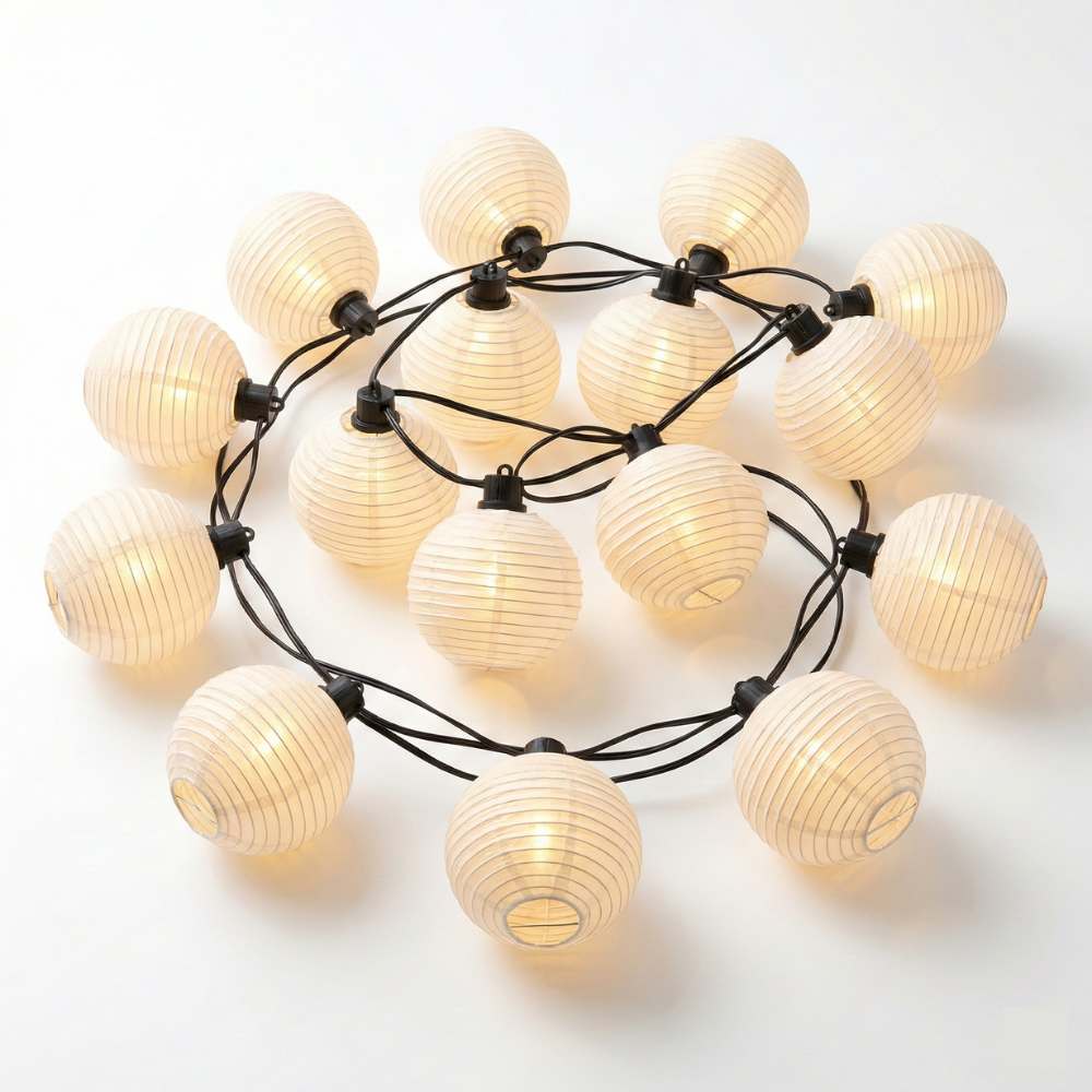 SUENTA Solar LED Lichterkette Art Deco Für Außenbereich Terrassen Gärten Und Zäune