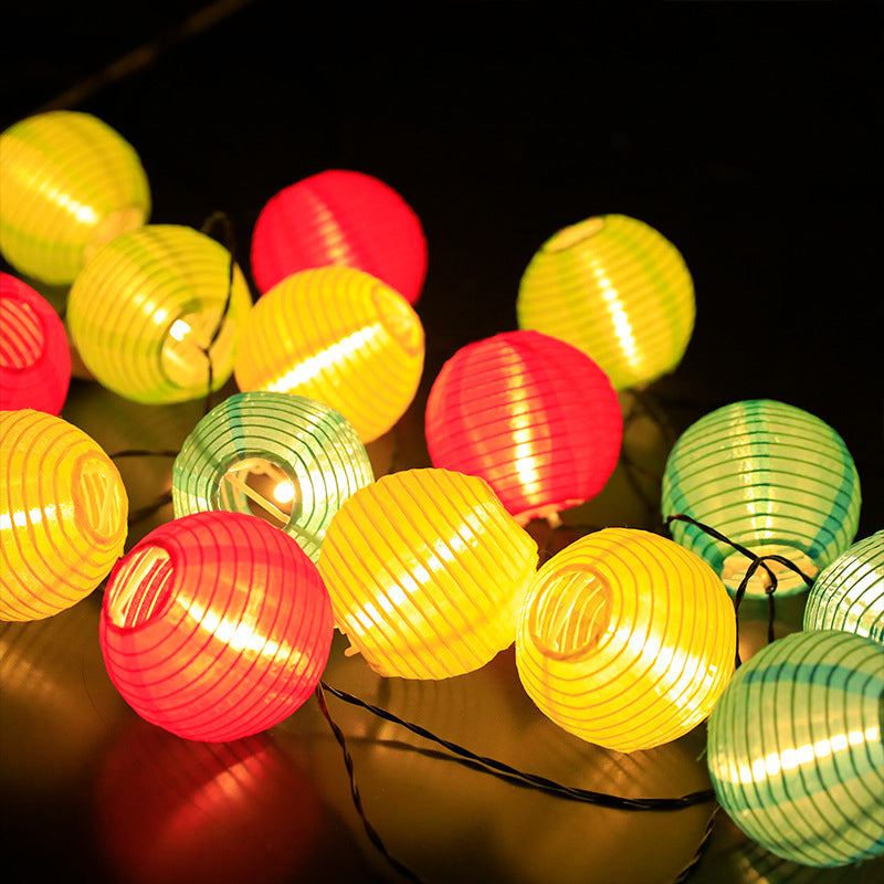 SUENTA Solar LED Lichterkette Art Deco Für Außenbereich Terrassen Gärten Und Zäune 30 - Bunt Warmlicht (3000K) 1.2V