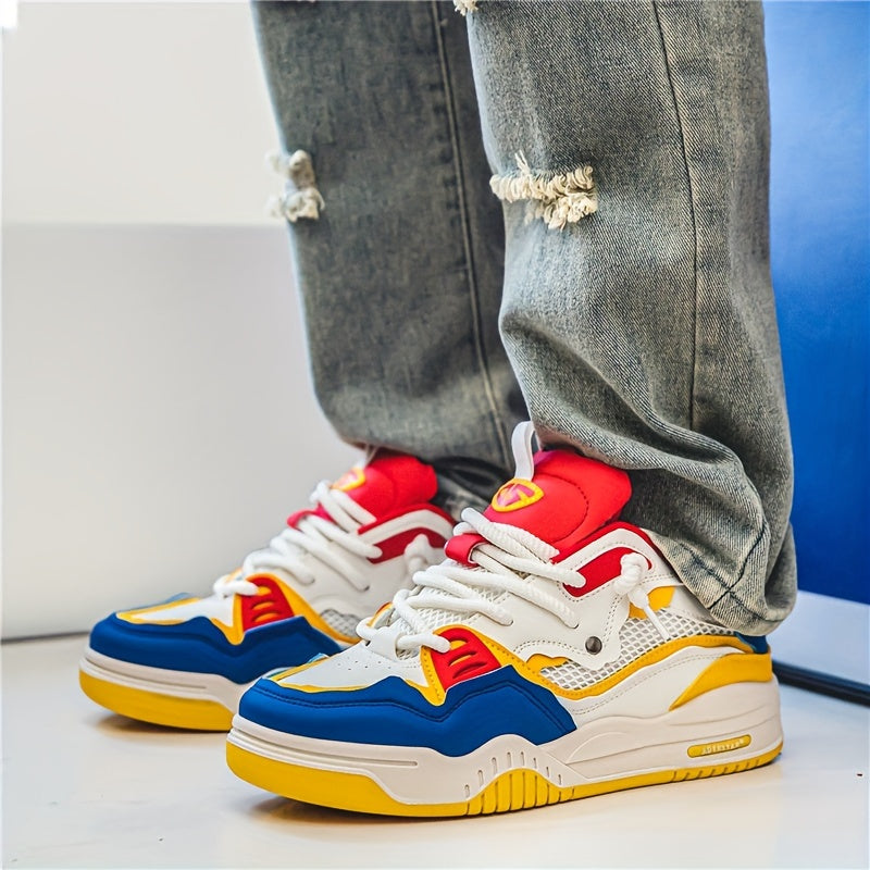 SUENTA Herren Sneaker Sommer Leichte und Bequeme Freizeitschuhe Für Warme Tage Gelb