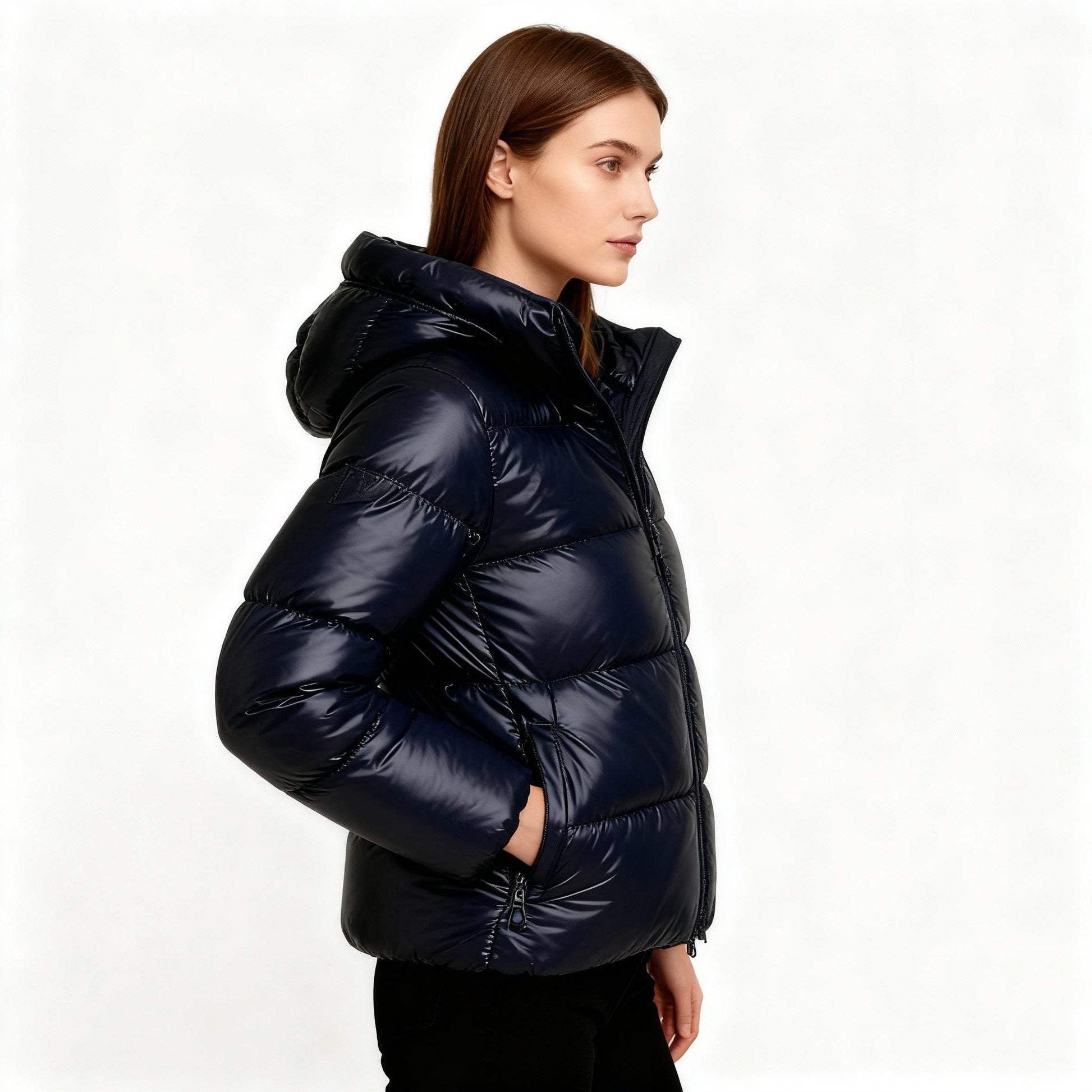SUENTA Damen Thermojacke Sportliche Eleganz Steppdesign Komfortable Kapuze