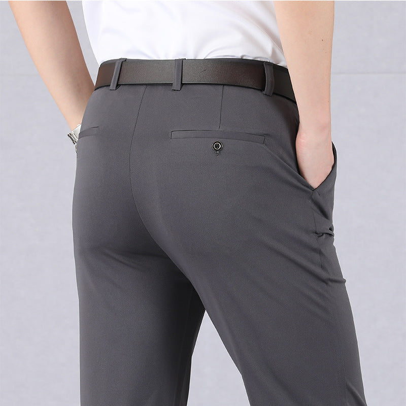 SUENTA Herren Stretchhose Schlanker Stil Ultimativer Komfort Grau