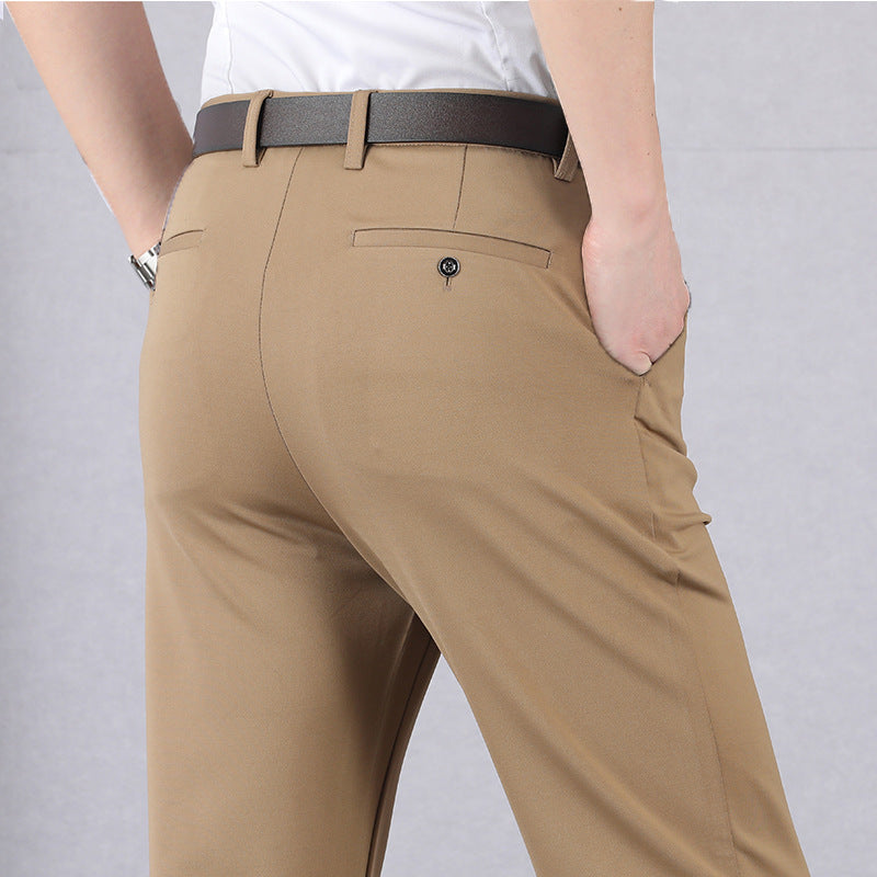 SUENTA Herren Stretchhose Schlanker Stil Ultimativer Komfort Khaki