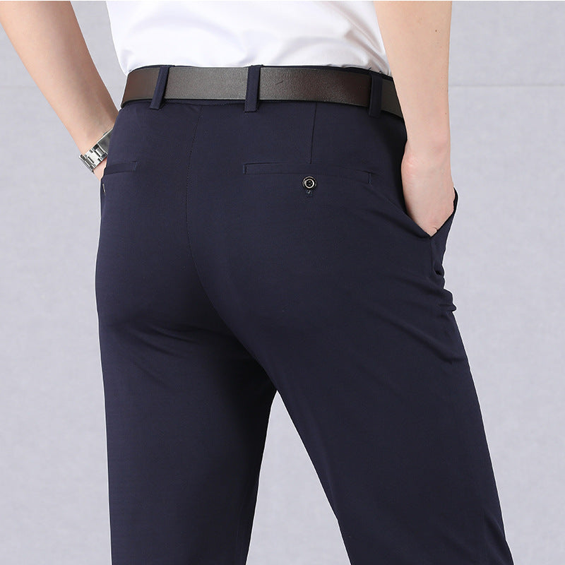 SUENTA Herren Stretchhose Schlanker Stil Ultimativer Komfort Blau