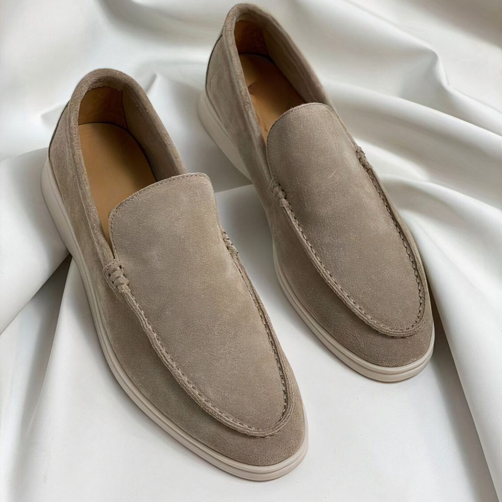 SUENTA Stilvolle, elegante Herren-Loafer für den Alltag Braun