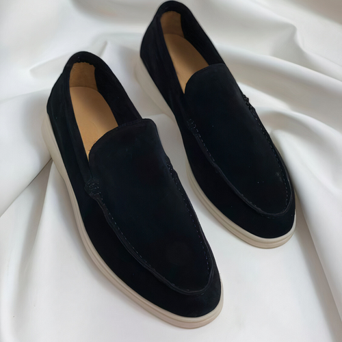 SUENTA Stilvolle, elegante Herren-Loafer für den Alltag Schwarz