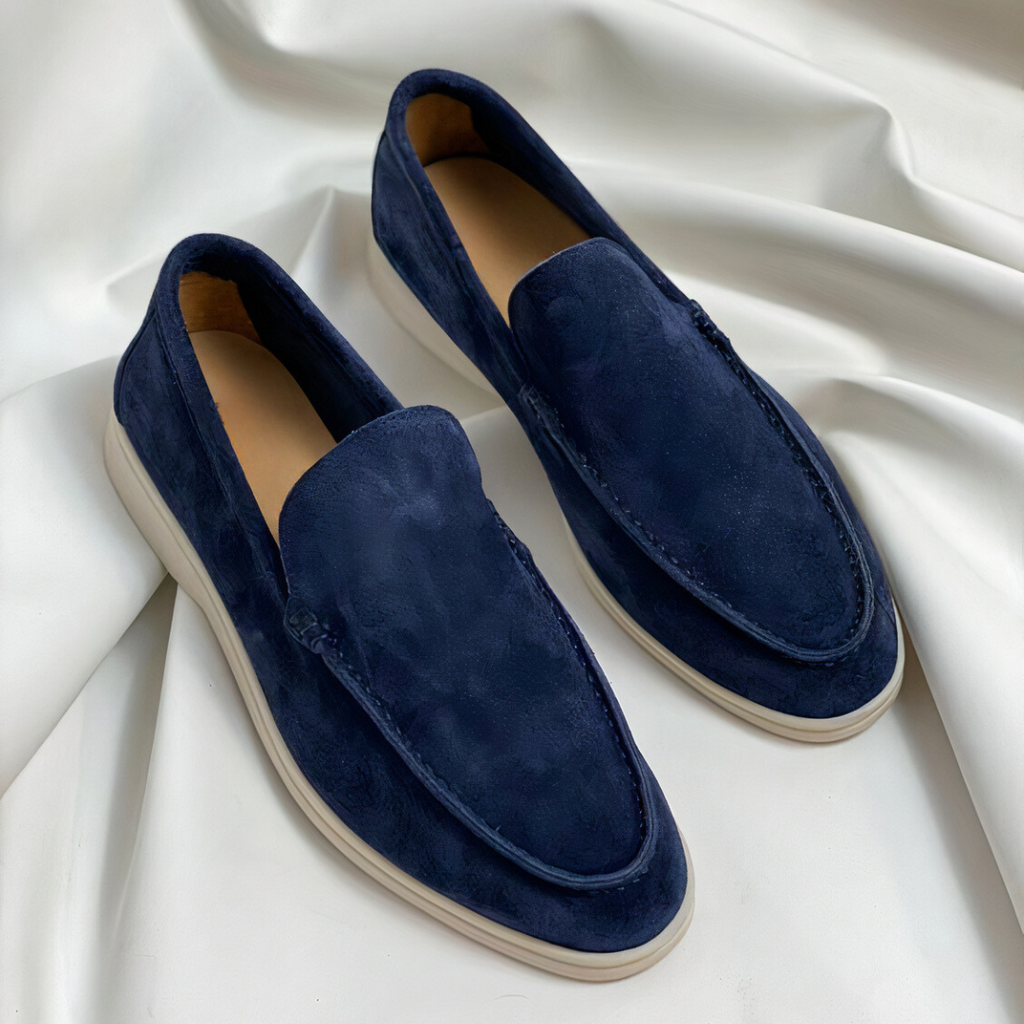 SUENTA Stilvolle, elegante Herren-Loafer für den Alltag Dunkelblau
