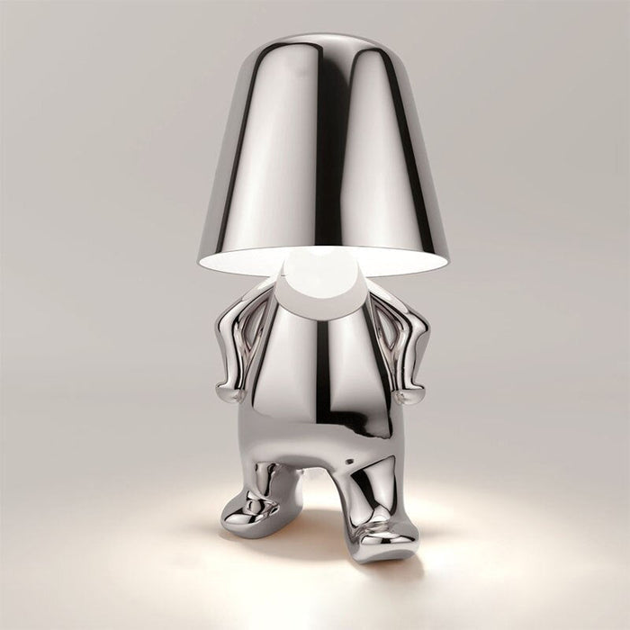 SUENTA Stimmungsvolle kabellose Lampe für jeden Raum Walking Silver