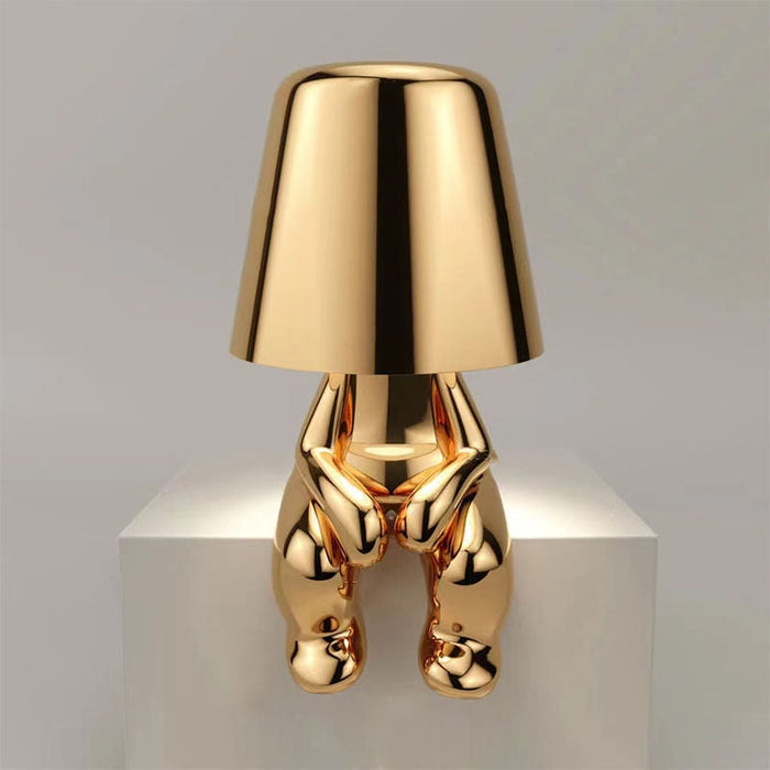 SUENTA Stimmungsvolle kabellose Lampe für jeden Raum Sitzendes Gold