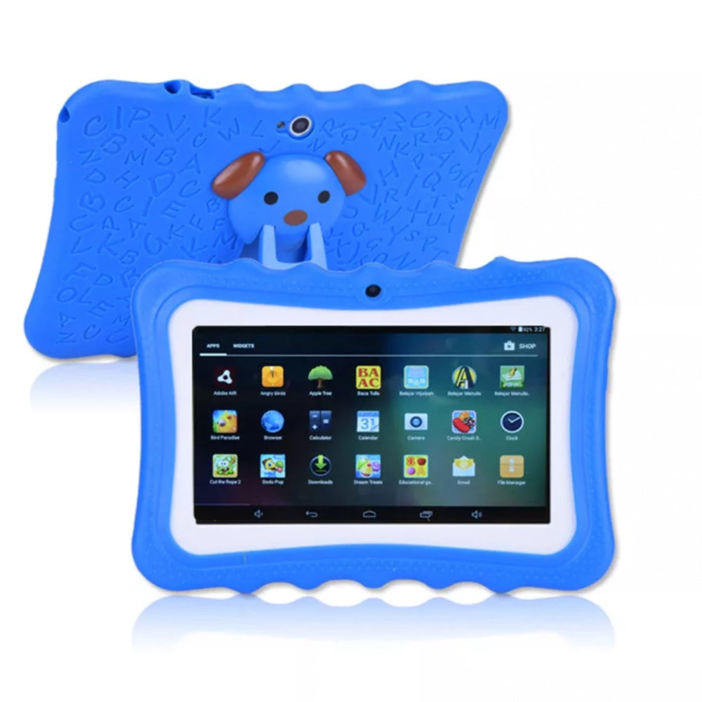 SUENTA Stoßfestes Kinder-Tablet SmartKid, 7-Zoll mit robuster Hülle Blau