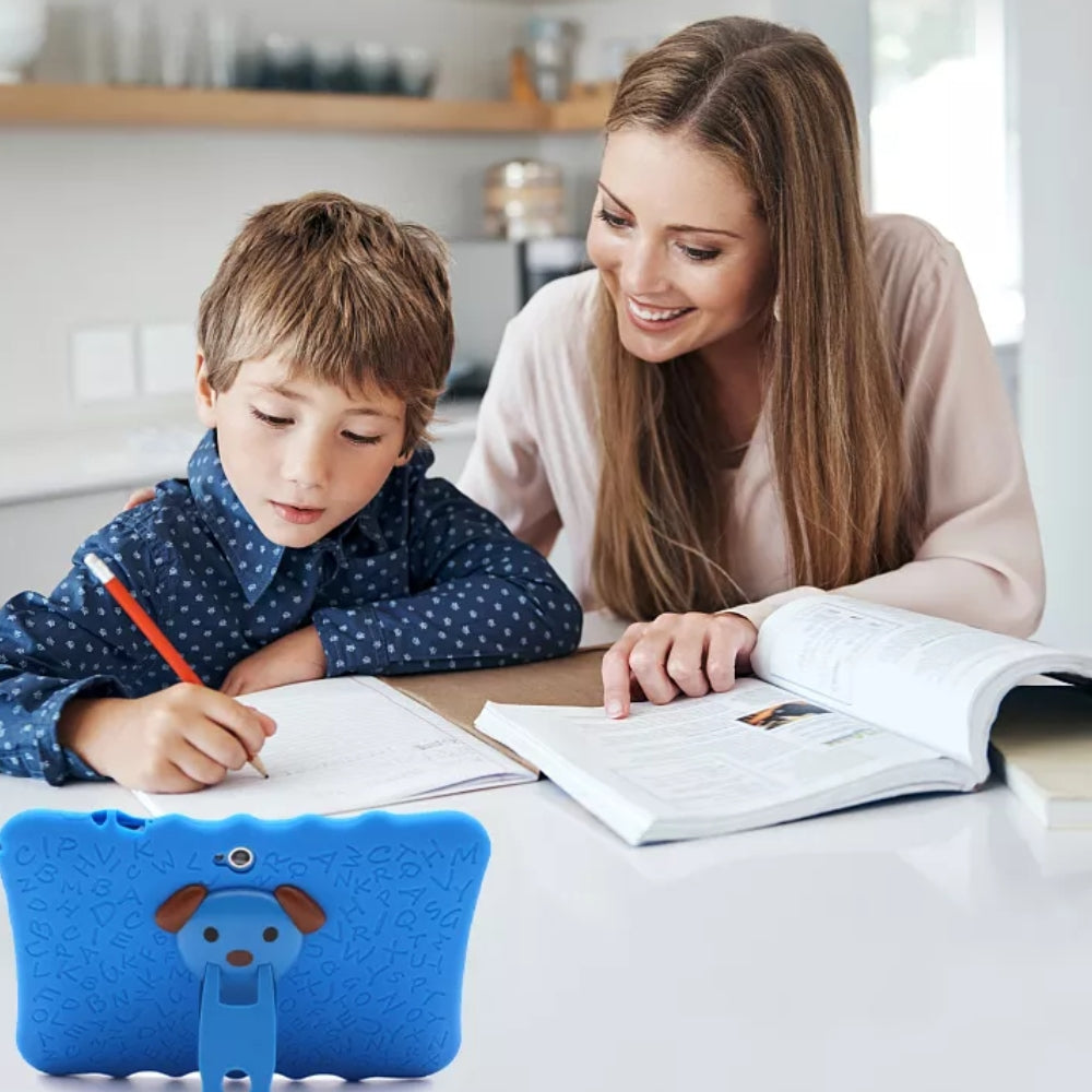SUENTA Stoßfestes Kinder-Tablet SmartKid, 7-Zoll mit robuster Hülle