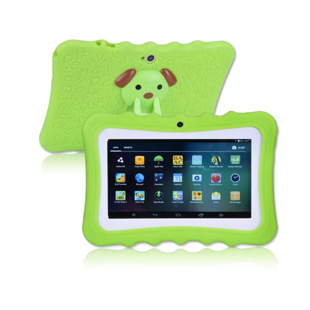 SUENTA Stoßfestes Kinder-Tablet SmartKid, 7-Zoll mit robuster Hülle Gemüse