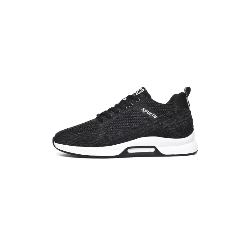 SUENTA Herren Sneakers Stilvolle Und Bequeme Für Jeden Tag Schwarz Weiß