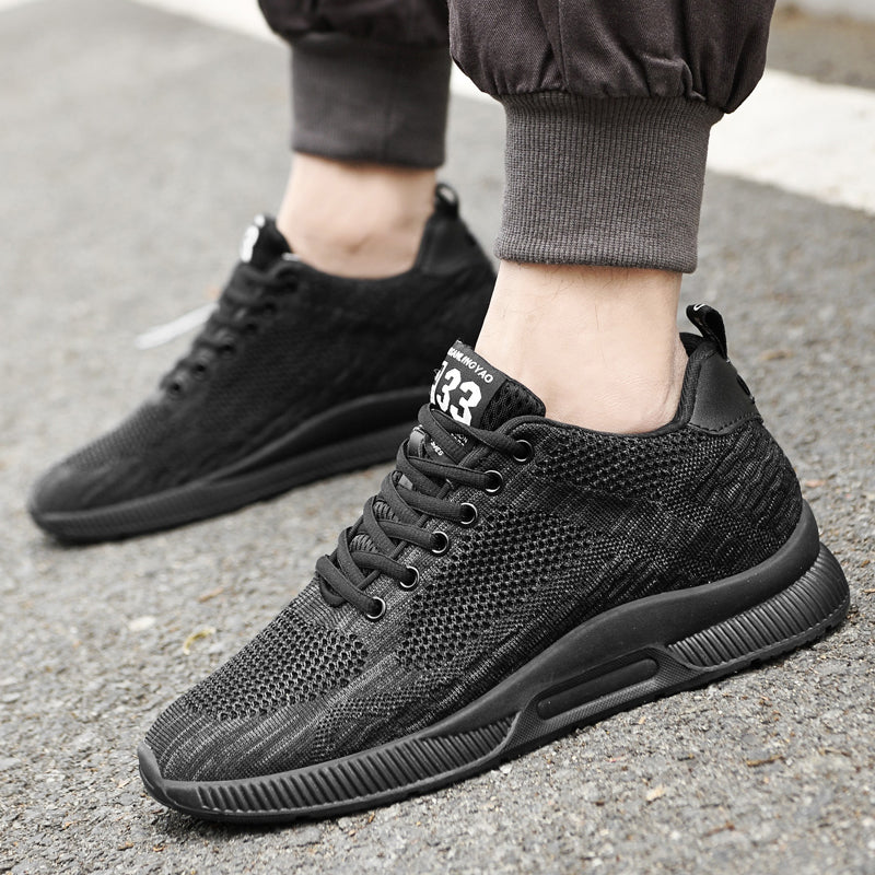 SUENTA Herren Sneakers Stilvolle Und Bequeme Für Jeden Tag Schwarz
