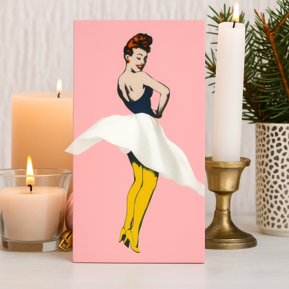 SUENTA Taschentuchbox Mit Fliegendem Rock Muster Und Stil Rosa