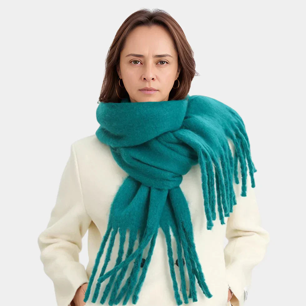 SUENTA Damen-Kaschmir-Schal Winter-Schal Aus Kaschmir Sanft Grün Einheitsgröße