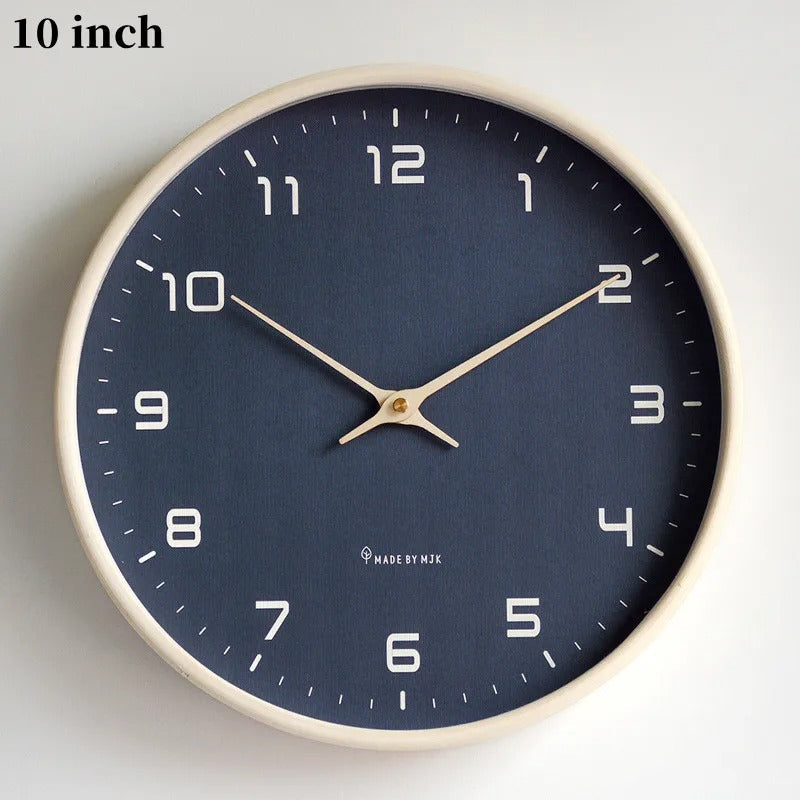 SUENTA Tidblock-Uhr Klares Design Plast 25x25 cm Stiller Quarz Blau 25x25cm