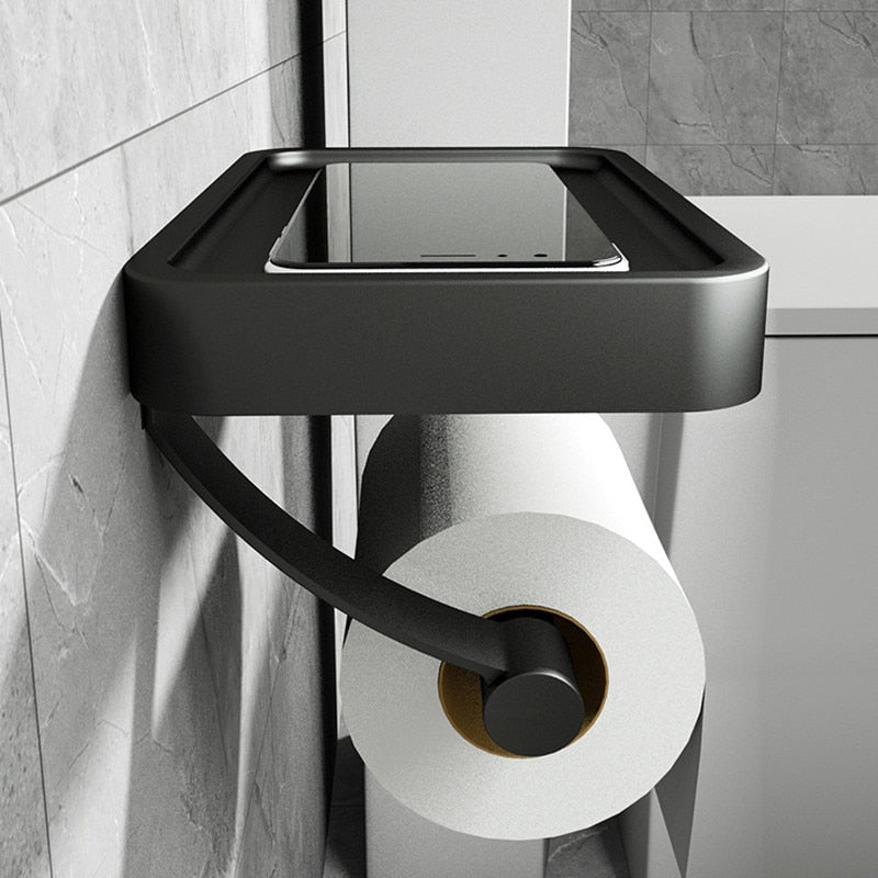 SUENTA Toilettenpapierhalter Aus Edelstahl Mit Ablage Telefon