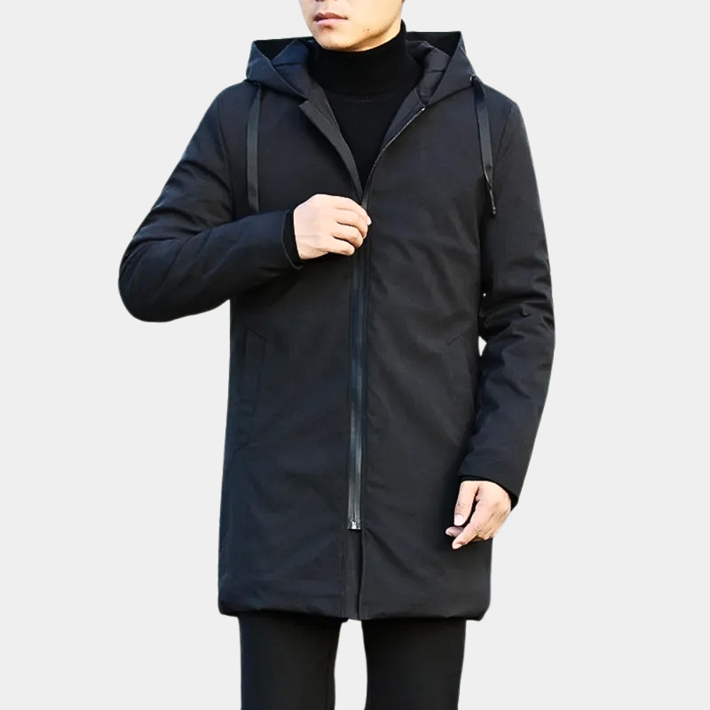 SUENTA Herren-Regenjacke Elegante Winter Stilvoll Durch Den Winter
