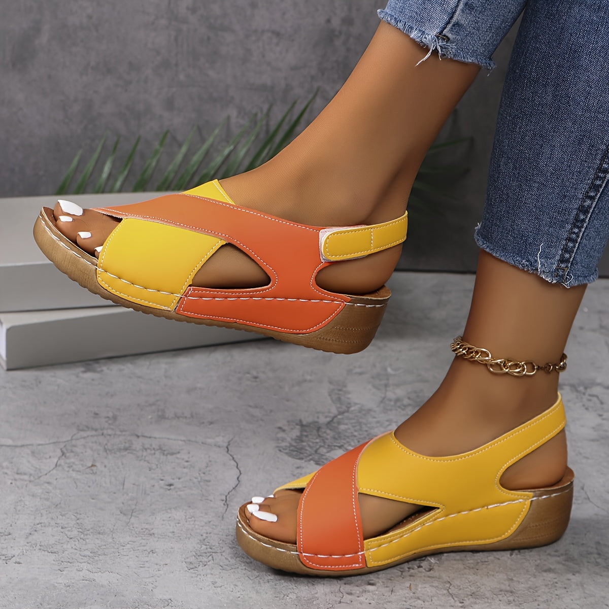 SUENTA Sephira | Damen Sandalen – Ultra-Bequeme Passform, Integrierte Unterstützung & Stilvoller Komfort Orange