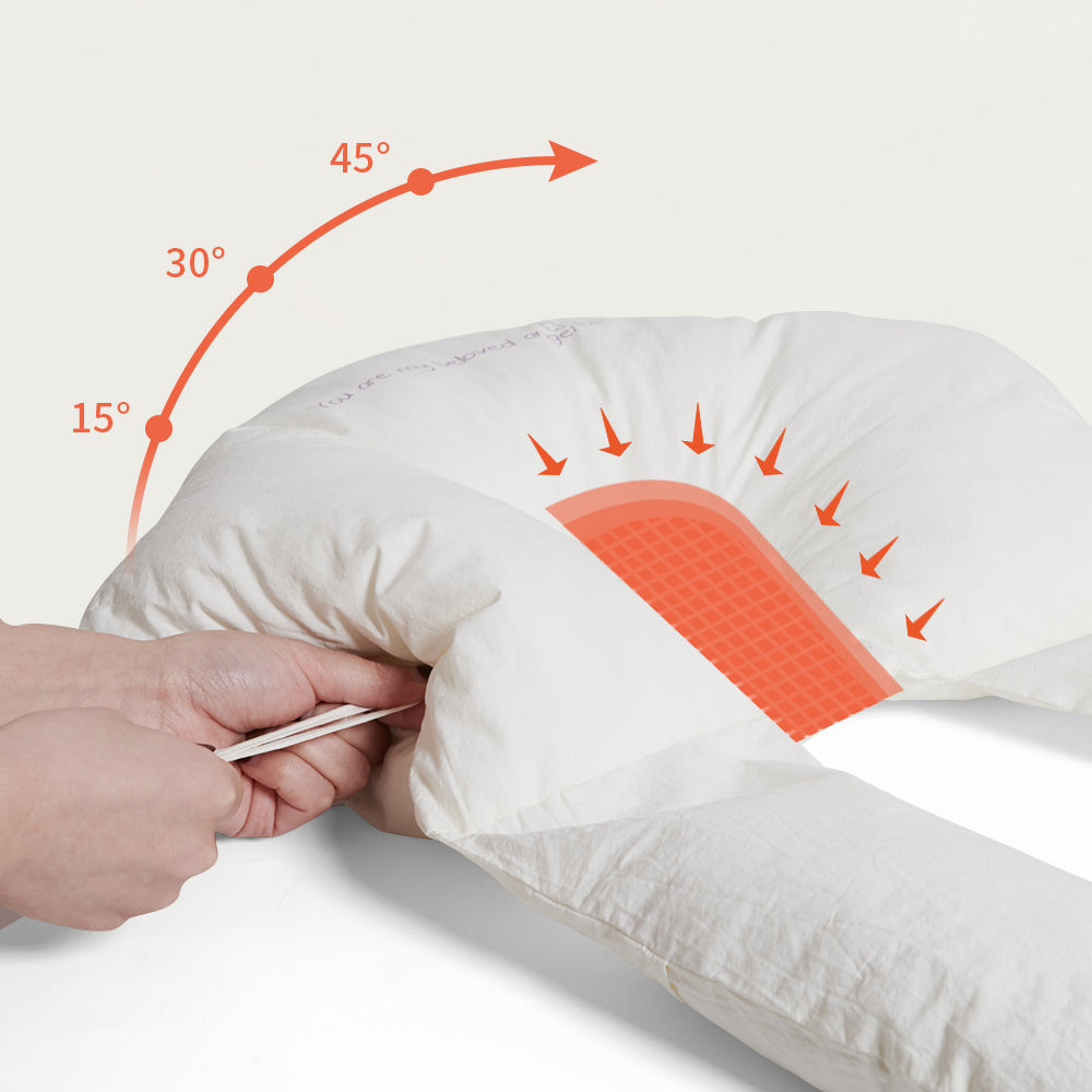 SUENTA Infant Hug Sleep Pillow for Newborns - Calming Anti-Startle Sleeping Cushion with Gentle Chest Pressure & Breathable Cotton Cover for Crib