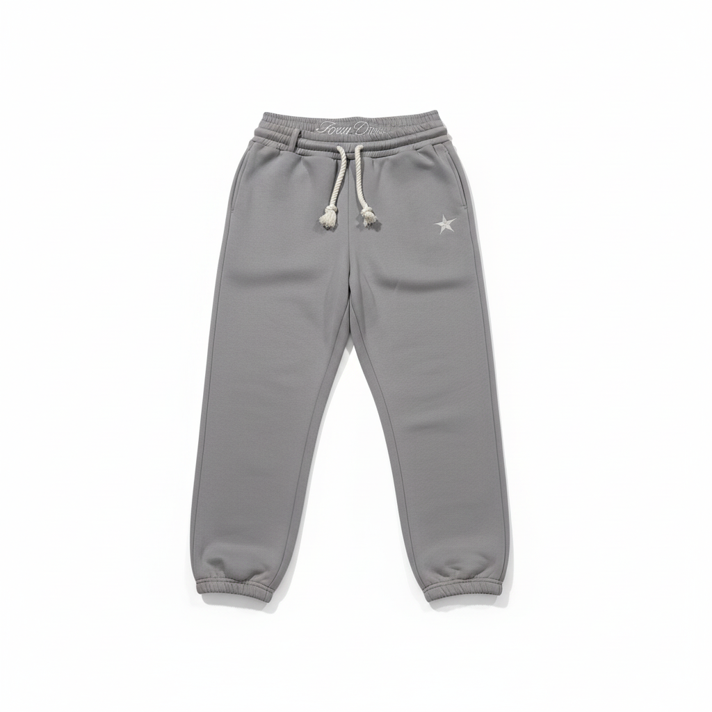 SUENTA Unisex Baggy Jogginghose Verstellbarer Bund Taschen Polyester-Viskose-Mischung