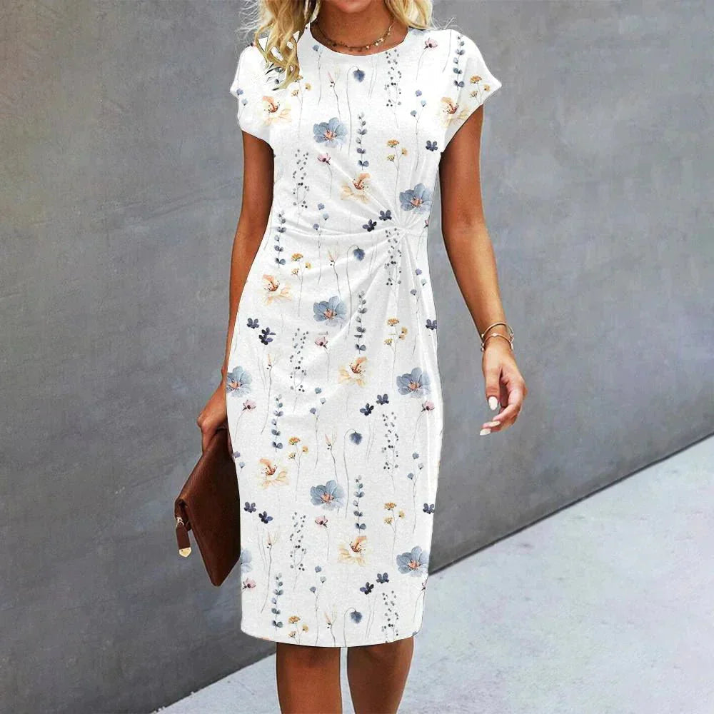 SUENTA Vena | Elegantes Kleid mit Blumenmuster 2XL