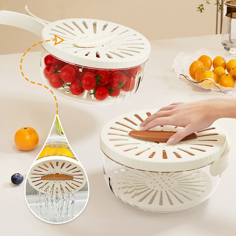 SUENTA Vielseitige 2in1 Abtropfschale Für Obst Gemüse Pasta