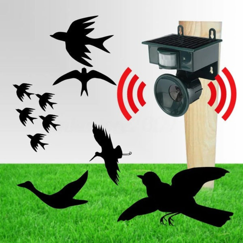 SUENTA Vogelabwehrgerät Mit Solarbewegungsmelder Außenbereich Garten