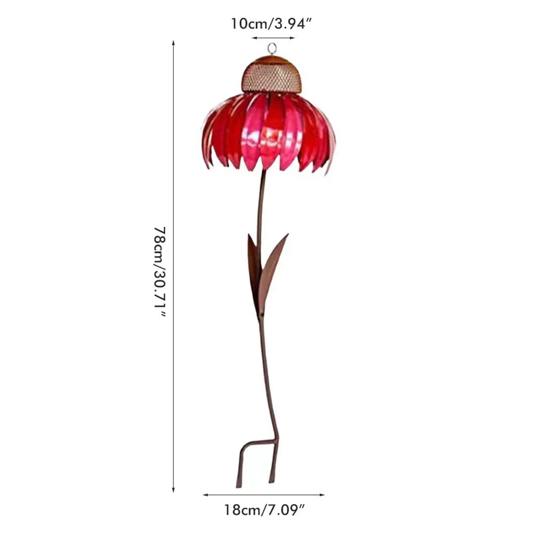 SUENTA Vogelfutter Station Blumen Design Gartendeko Vogelhaus