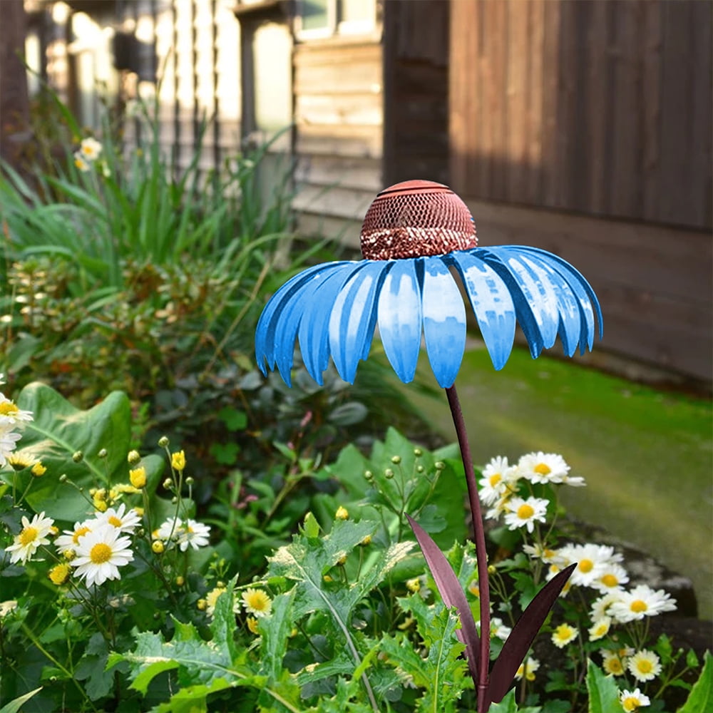 SUENTA Vogelfutter Station Blumen Design Gartendeko Vogelhaus