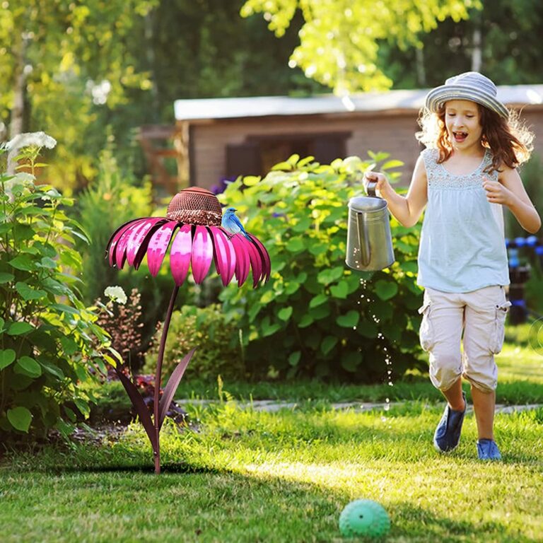 SUENTA Vogelfutter Station Blumen Design Gartendeko Vogelhaus