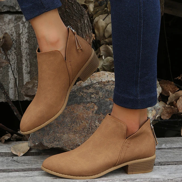 SUENTA Circoloco Damen Stiefelette - Handgefertigt mit klassischer Eleganz khaki