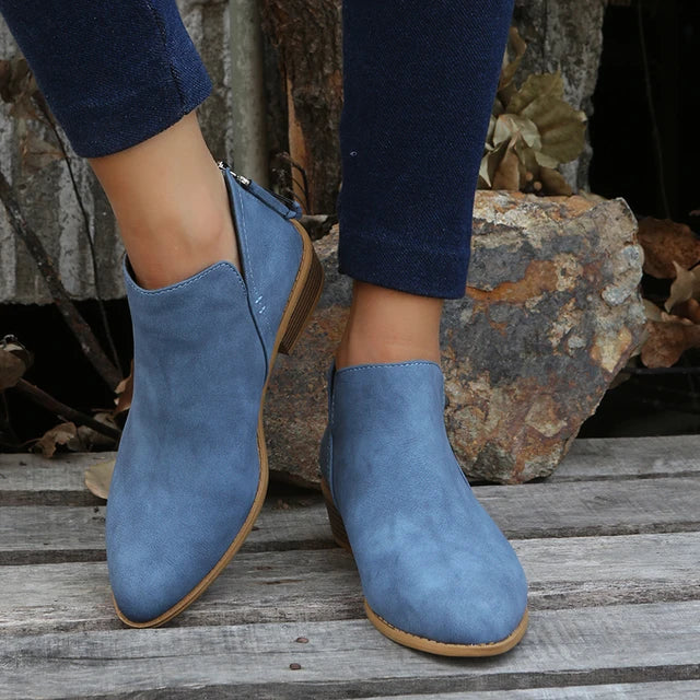 SUENTA Circoloco Damen Stiefelette - Handgefertigt mit klassischer Eleganz Blau