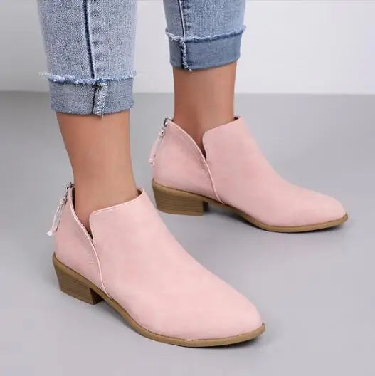SUENTA Circoloco Damen Stiefelette - Handgefertigt mit klassischer Eleganz rosa