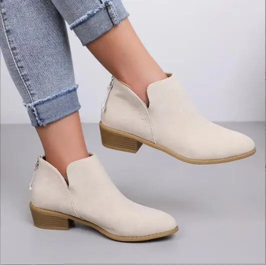 SUENTA Circoloco Damen Stiefelette - Handgefertigt mit klassischer Eleganz Beige