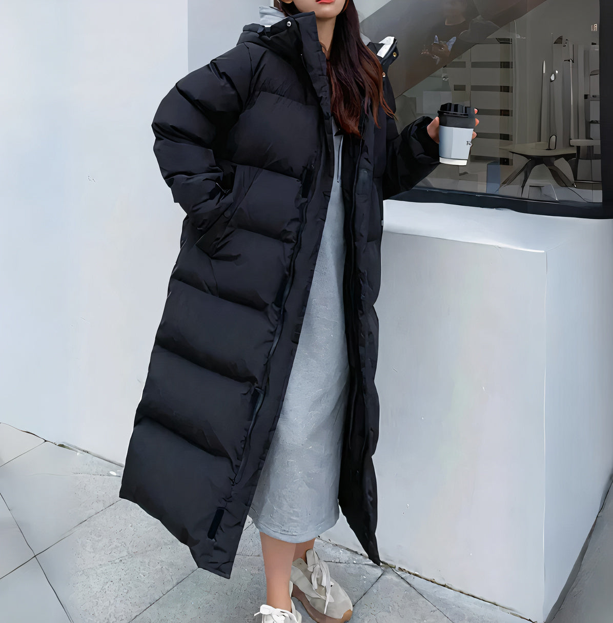 Manda - Wasser- und winddichte lange Jacke