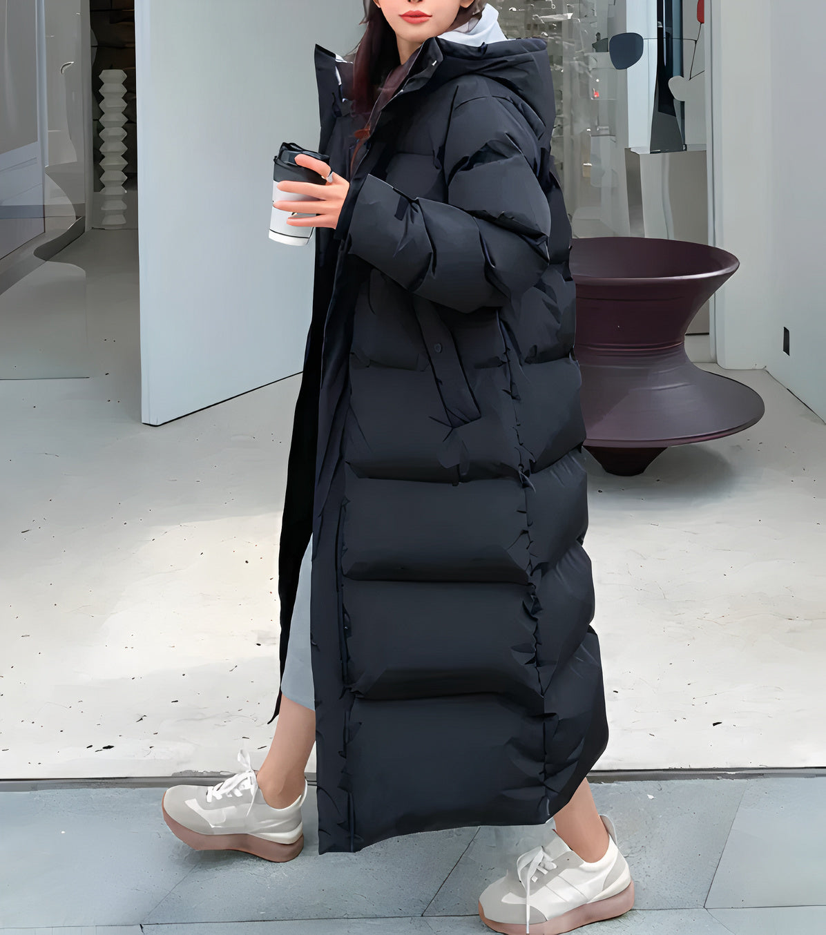 Manda - Wasser- und winddichte lange Jacke