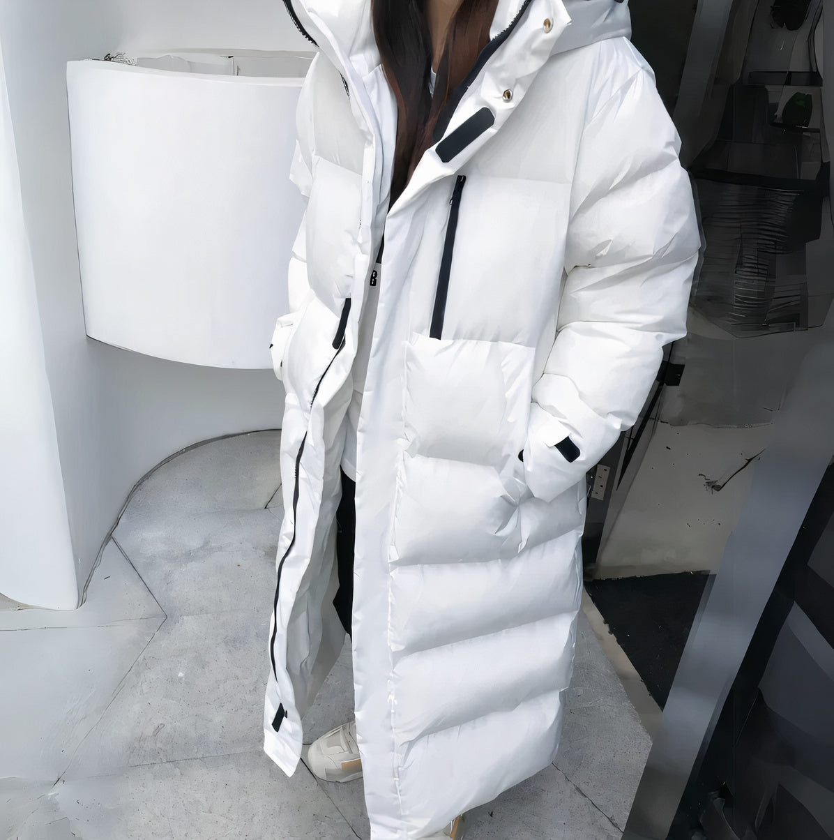 Manda - Wasser- und winddichte lange Jacke