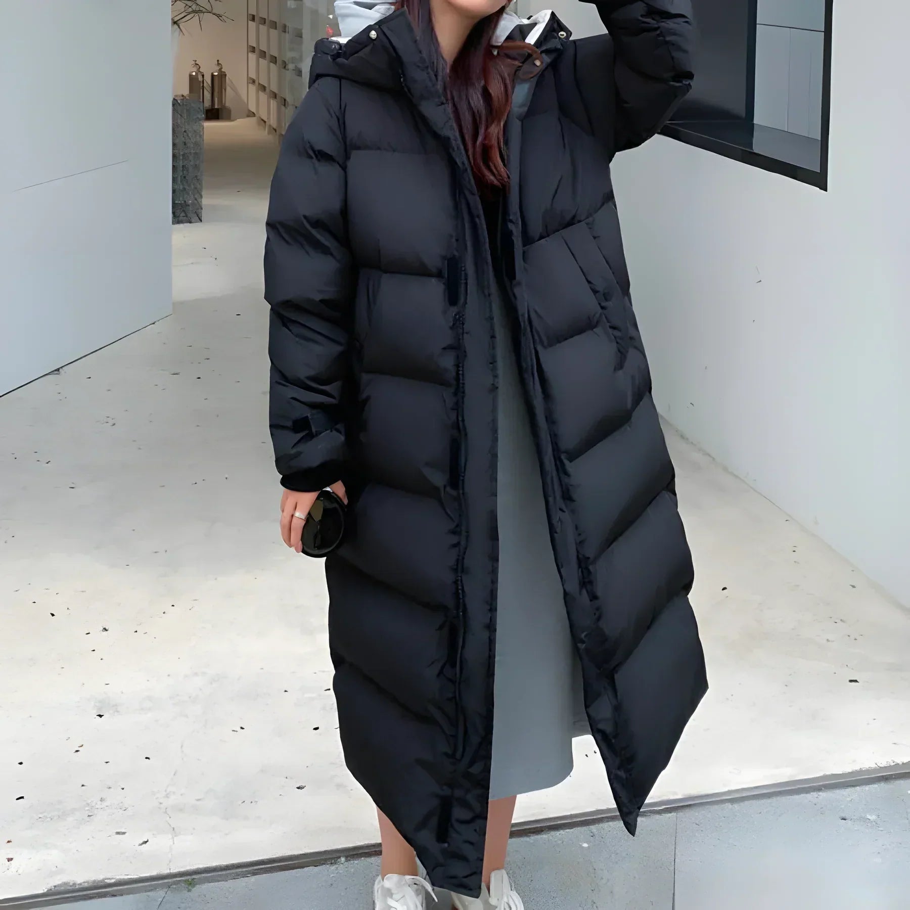 Manda - Wasser- und winddichte lange Jacke